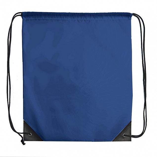Рюкзак мешок с укреплёнными уголками BY DAY, синий, 35*41 см, полиэстер 210D с логотипом в Екатеринбурге заказать по выгодной цене в кибермаркете AvroraStore