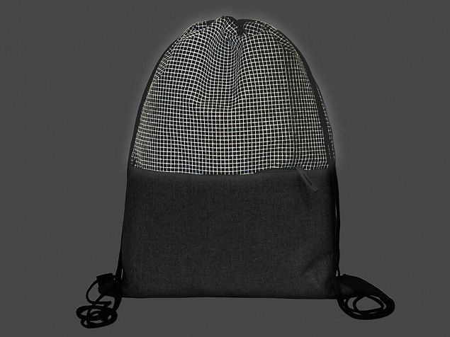 Рюкзак-мешок Reflex со светоотражающим эффектом, серый с логотипом в Екатеринбурге заказать по выгодной цене в кибермаркете AvroraStore