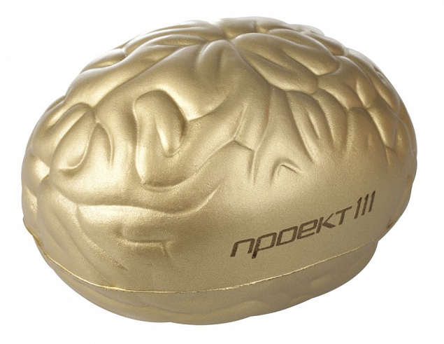 Антистресс «Золотой мозг» с логотипом в Екатеринбурге заказать по выгодной цене в кибермаркете AvroraStore