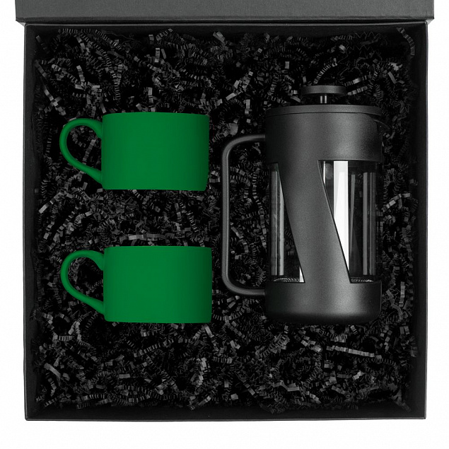 Набор для чая на 2 персоны Best Morning, зеленый с логотипом в Екатеринбурге заказать по выгодной цене в кибермаркете AvroraStore