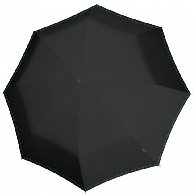 Зонт-трость U.900, черный с неоново-зеленым с логотипом в Екатеринбурге заказать по выгодной цене в кибермаркете AvroraStore