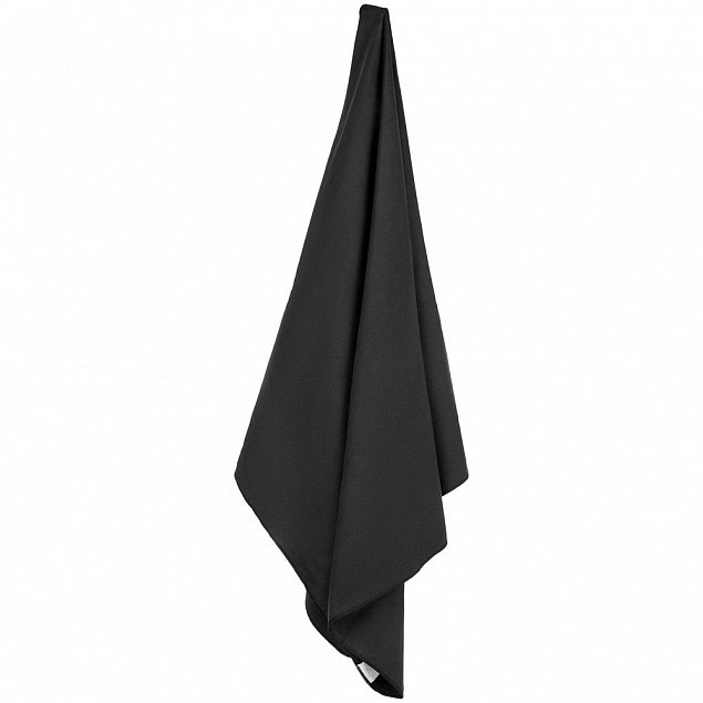 Спортивное полотенце Vigo Small, черное с логотипом в Екатеринбурге заказать по выгодной цене в кибермаркете AvroraStore
