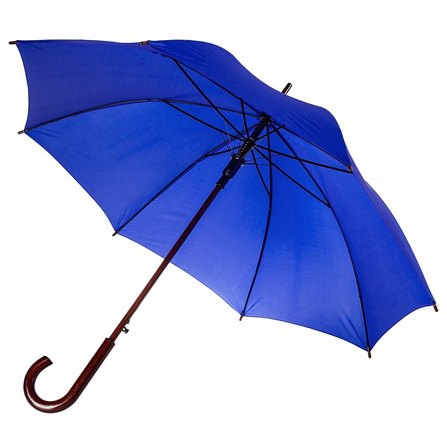 Зонт-трость Standard, ярко-синий с логотипом в Екатеринбурге заказать по выгодной цене в кибермаркете AvroraStore