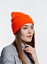 Шапка Urban Flow, оранжевая с логотипом в Екатеринбурге заказать по выгодной цене в кибермаркете AvroraStore