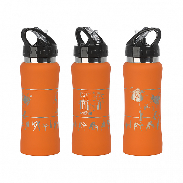 Бутылка для воды "Индиана" 600 мл, покрытие soft touch с логотипом в Екатеринбурге заказать по выгодной цене в кибермаркете AvroraStore