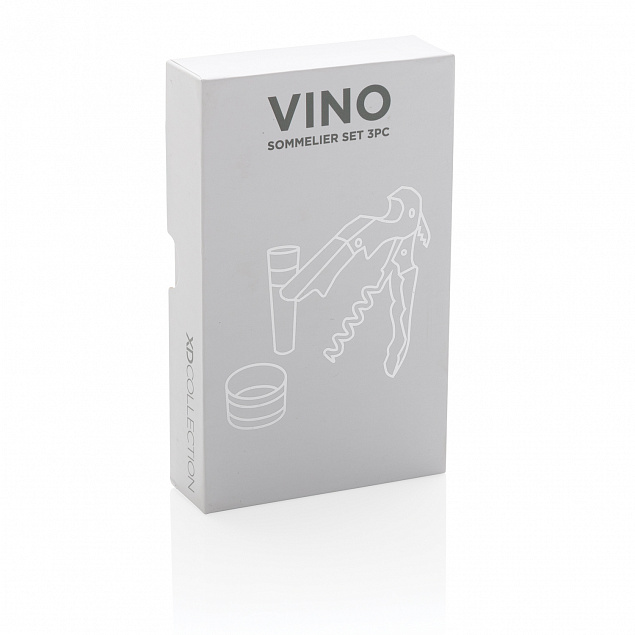 Винный набор сомелье Vino, 3 шт. с логотипом в Екатеринбурге заказать по выгодной цене в кибермаркете AvroraStore
