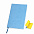 Бизнес-блокнот "Funky", 130*210 мм, темно-синий, голубой форзац, мягкая обложка, в линейку с логотипом в Екатеринбурге заказать по выгодной цене в кибермаркете AvroraStore