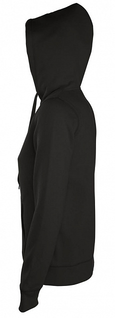 Толстовка женская на молнии с капюшоном Seven Women, серый меланж с логотипом в Екатеринбурге заказать по выгодной цене в кибермаркете AvroraStore
