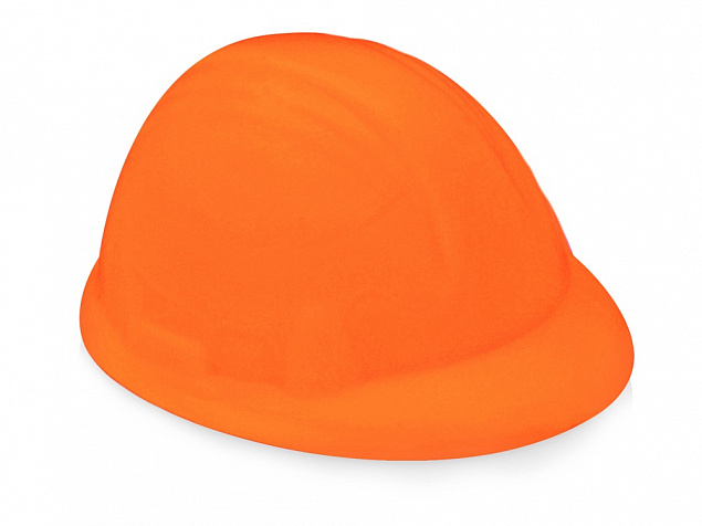 Антистресс Каска оранжевый с логотипом в Екатеринбурге заказать по выгодной цене в кибермаркете AvroraStore