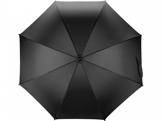 Зонт-трость Радуга, черный с логотипом в Екатеринбурге заказать по выгодной цене в кибермаркете AvroraStore