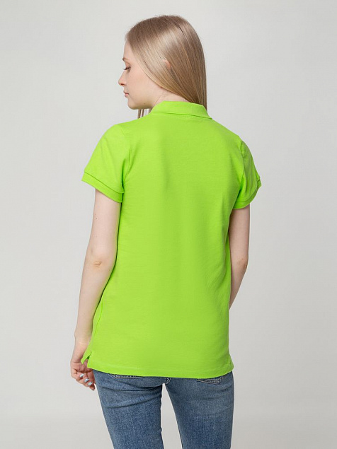 Рубашка поло женская Virma Lady, зеленое яблоко с логотипом в Екатеринбурге заказать по выгодной цене в кибермаркете AvroraStore