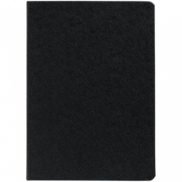 Ежедневник Saffian, недатированный, черный с логотипом в Екатеринбурге заказать по выгодной цене в кибермаркете AvroraStore