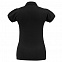 Рубашка поло женская Heavymill черная с логотипом в Екатеринбурге заказать по выгодной цене в кибермаркете AvroraStore