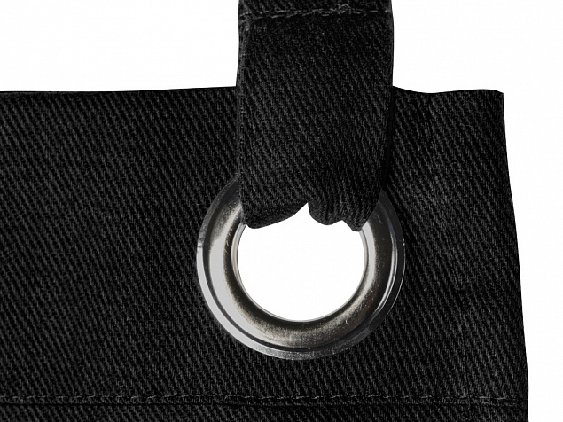 Хлопковый фартук Delight с карманом и регулируемыми завязками, черный с логотипом в Екатеринбурге заказать по выгодной цене в кибермаркете AvroraStore