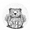 Футболка женская Bear, белая с логотипом в Екатеринбурге заказать по выгодной цене в кибермаркете AvroraStore
