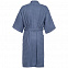 Халат вафельный мужской Boho Kimono, синий с логотипом в Екатеринбурге заказать по выгодной цене в кибермаркете AvroraStore