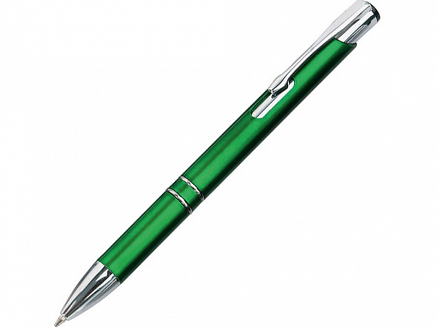Ручка шариковая Калгари зеленый металлик с логотипом в Екатеринбурге заказать по выгодной цене в кибермаркете AvroraStore