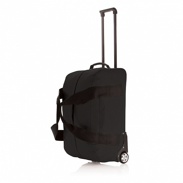 Дорожная сумка на колесах Basic, черный с логотипом в Екатеринбурге заказать по выгодной цене в кибермаркете AvroraStore