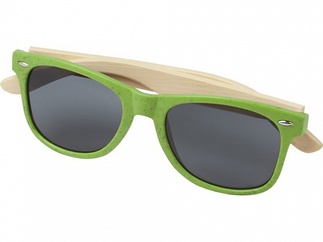 Солнцезащитные очки «Sun Ray» с бамбуковой оправой с логотипом в Екатеринбурге заказать по выгодной цене в кибермаркете AvroraStore