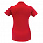 Рубашка поло женская ID.001 красная с логотипом в Екатеринбурге заказать по выгодной цене в кибермаркете AvroraStore