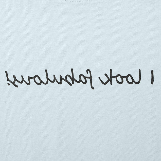 Футболка женская I Look Fabulous, голубая с логотипом в Екатеринбурге заказать по выгодной цене в кибермаркете AvroraStore