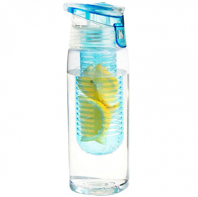 Бутылка для воды Flavour It 2 Go, голубая с логотипом в Екатеринбурге заказать по выгодной цене в кибермаркете AvroraStore