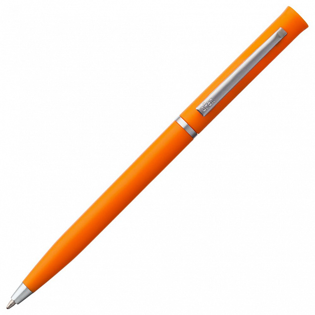 Ручка шариковая Euro Chrome, оранжевая с логотипом в Екатеринбурге заказать по выгодной цене в кибермаркете AvroraStore