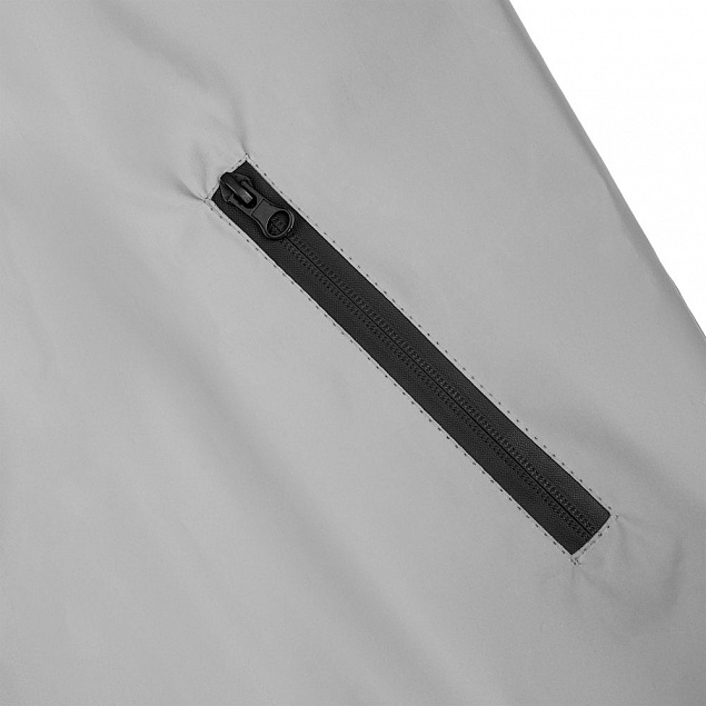 Ветровка Manifest из светоотражающей ткани, серая с логотипом в Екатеринбурге заказать по выгодной цене в кибермаркете AvroraStore