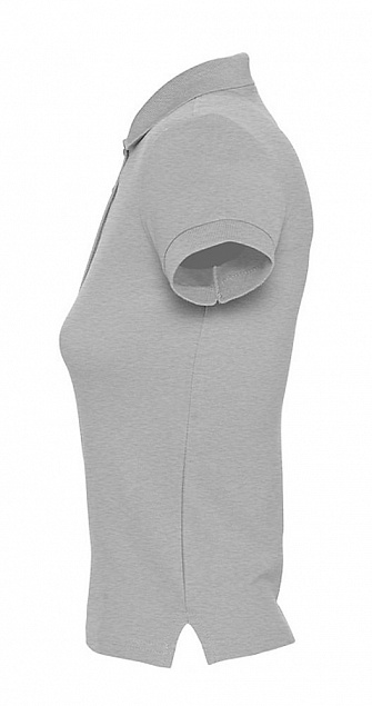 Рубашка поло женская PEOPLE 210, серый меланж с логотипом в Екатеринбурге заказать по выгодной цене в кибермаркете AvroraStore