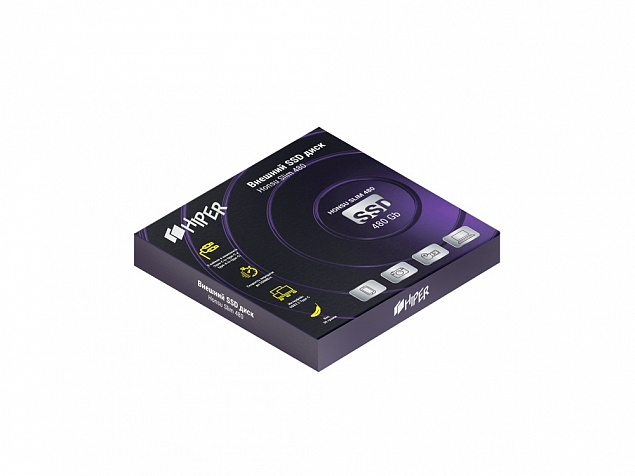 Внешний SSD накопитель «Honsu Slim 480» 480GB USB3.1 Type-C Slim с логотипом в Екатеринбурге заказать по выгодной цене в кибермаркете AvroraStore