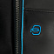 Сумка с отделением для ноутбука Piquadro Blue Square, черная с логотипом в Екатеринбурге заказать по выгодной цене в кибермаркете AvroraStore
