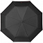 Зонт складной Lui, черный с красным с логотипом в Екатеринбурге заказать по выгодной цене в кибермаркете AvroraStore