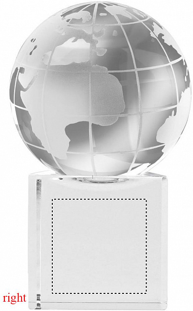 Глобус стеклянный с логотипом в Екатеринбурге заказать по выгодной цене в кибермаркете AvroraStore