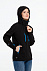 Куртка софтшелл женская Patrol, черная с синим с логотипом в Екатеринбурге заказать по выгодной цене в кибермаркете AvroraStore