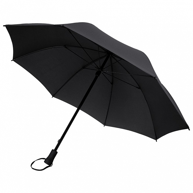 Зонт-трость Hogg Trek, черный с логотипом в Екатеринбурге заказать по выгодной цене в кибермаркете AvroraStore