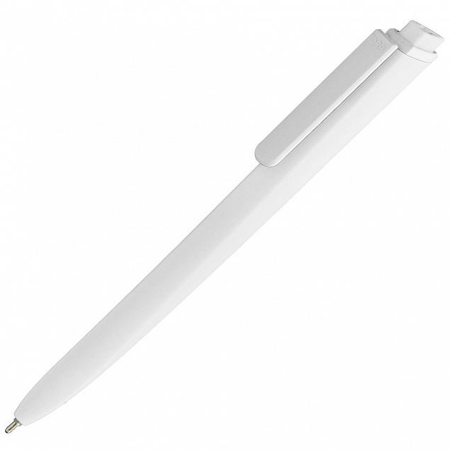 Ручка шариковая Pigra P02 Mat, белая с логотипом в Екатеринбурге заказать по выгодной цене в кибермаркете AvroraStore
