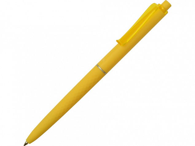Ручка пластиковая soft-touch шариковая Plane, желтый с логотипом в Екатеринбурге заказать по выгодной цене в кибермаркете AvroraStore