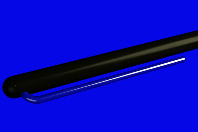 Шариковая ручка GrafeeX в чехле, черная с синим с логотипом в Екатеринбурге заказать по выгодной цене в кибермаркете AvroraStore