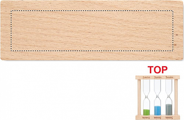 Набор из 3 деревянных песочных с логотипом в Екатеринбурге заказать по выгодной цене в кибермаркете AvroraStore