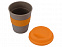 Стакан с силиконовой крышкой Café, оранжевый с логотипом в Екатеринбурге заказать по выгодной цене в кибермаркете AvroraStore