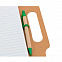 Блокнот MAKRON A5 на пружине с шариковой ручкой, рециклированный картон, бежевый с логотипом в Екатеринбурге заказать по выгодной цене в кибермаркете AvroraStore