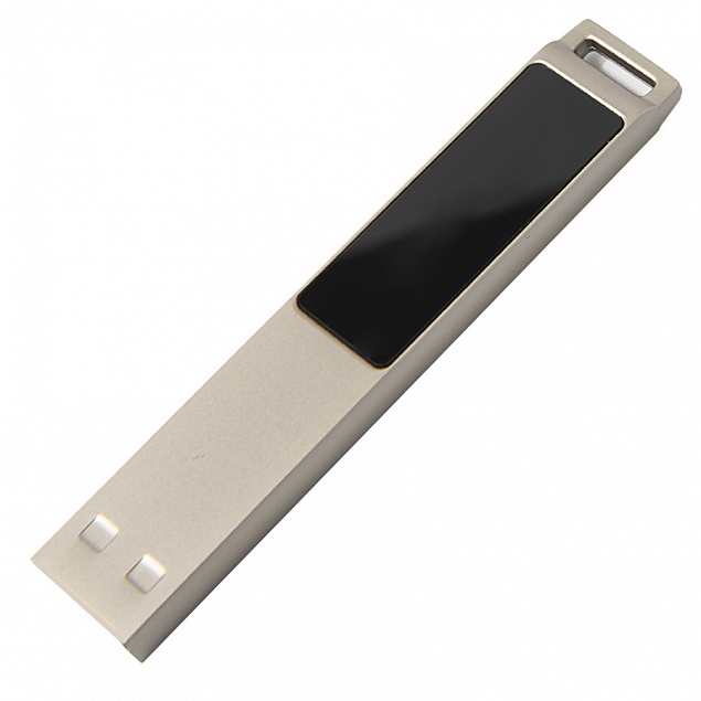 USB flash-карта LED с белой подсветкой (32Гб), серебристая, 6,6х1,2х0,45 см, металл с логотипом в Екатеринбурге заказать по выгодной цене в кибермаркете AvroraStore