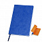Бизнес-блокнот "Funky", 130*210 мм, синий, оранжевый форзац, мягкая обложка, блок-линейка с логотипом в Екатеринбурге заказать по выгодной цене в кибермаркете AvroraStore