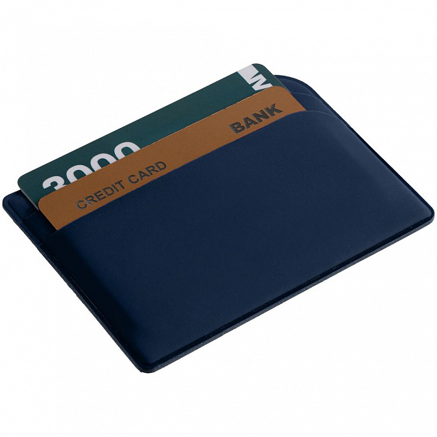 Чехол для карточек Dorset, синий с логотипом в Екатеринбурге заказать по выгодной цене в кибермаркете AvroraStore