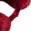 Подушка дорожная  "SOFT"; memory foam, микрофибра, красный с логотипом в Екатеринбурге заказать по выгодной цене в кибермаркете AvroraStore