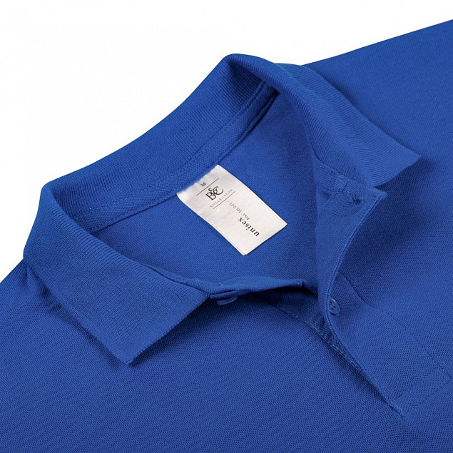 Рубашка поло ID.001 ярко-синяя с логотипом в Екатеринбурге заказать по выгодной цене в кибермаркете AvroraStore