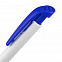 Ручка шариковая Favorite, белая с синим с логотипом в Екатеринбурге заказать по выгодной цене в кибермаркете AvroraStore