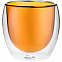 Стакан с двойными стенками Glass Bubble, желтый с логотипом в Екатеринбурге заказать по выгодной цене в кибермаркете AvroraStore