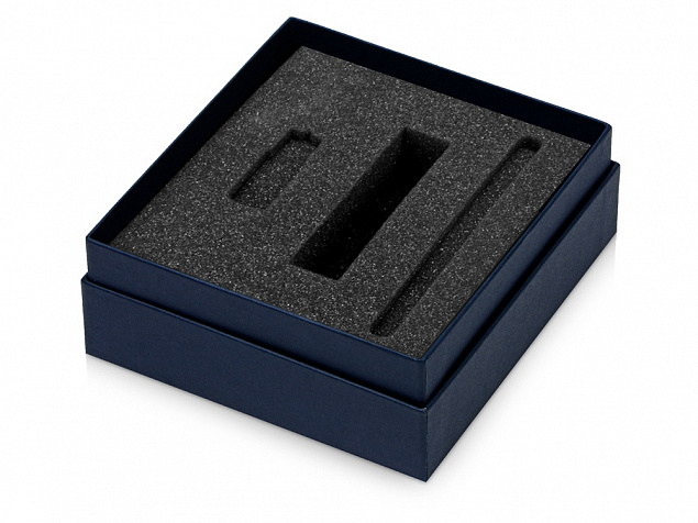Коробка с ложементом Smooth M для зарядного устройства, ручки и флешки с логотипом в Екатеринбурге заказать по выгодной цене в кибермаркете AvroraStore